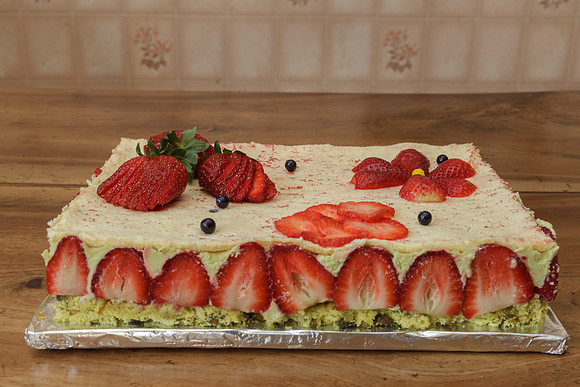 Fraisier à la pistache