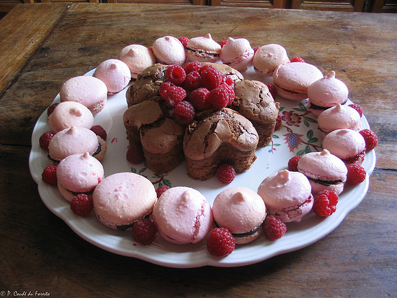 Macarons framboise